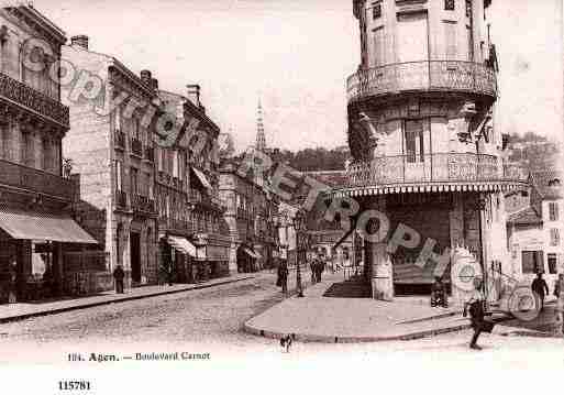 Ville de AGEN, carte postale ancienne