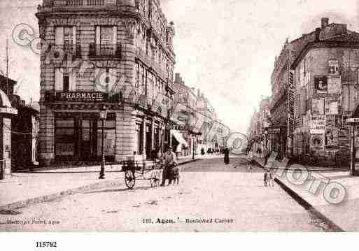 Ville de AGEN, carte postale ancienne