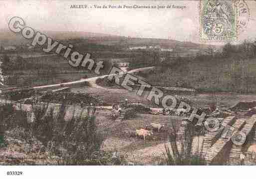 Ville de ARLEUF, carte postale ancienne