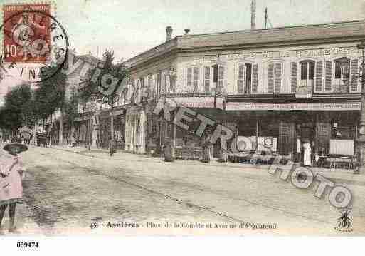 Ville de ASNIERESSURSEINE, carte postale ancienne