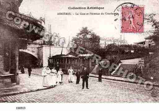 Ville de ASNIERESSURSEINE, carte postale ancienne