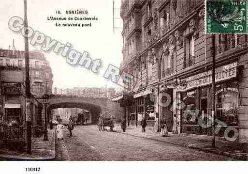 Ville de ASNIERESSURSEINE, carte postale ancienne