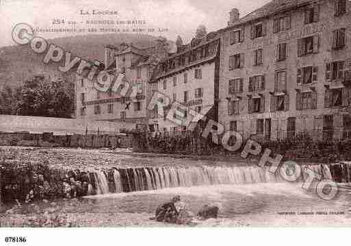 Ville de BAGNOLSLESBAINS, carte postale ancienne