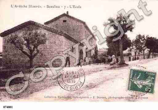 Ville de BEAULIEU, carte postale ancienne