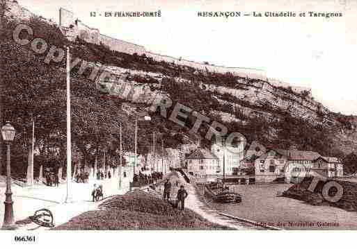 Ville de BESANCON, carte postale ancienne