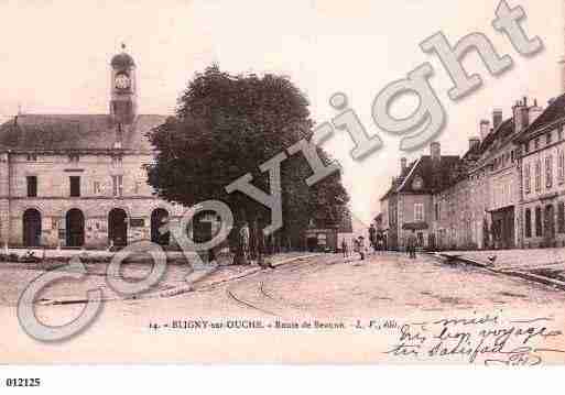 Ville de BLIGNYSUROUCHE, carte postale ancienne