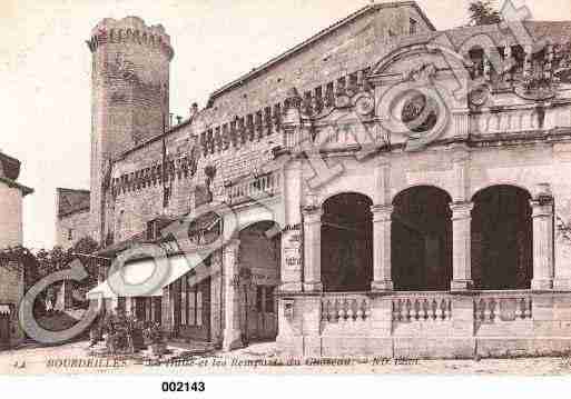 Ville de BOURDEILLES, carte postale ancienne