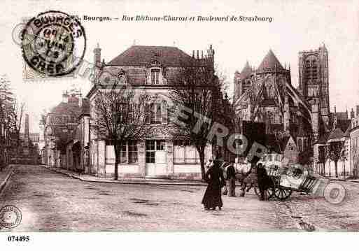 Ville de BOURGES, carte postale ancienne