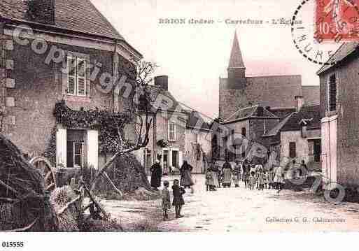 Ville de BRION, carte postale ancienne