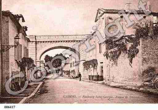 Ville de CAHORS, carte postale ancienne