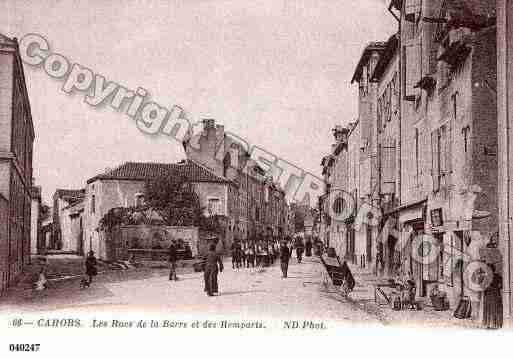 Ville de CAHORS, carte postale ancienne