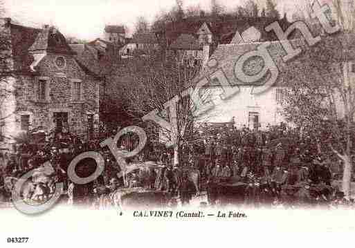 Ville de CALVINET, carte postale ancienne