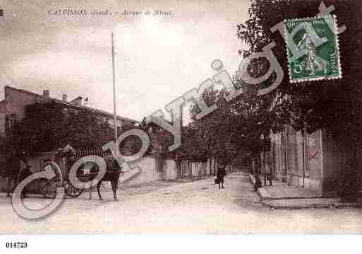 Ville de CALVISSON, carte postale ancienne