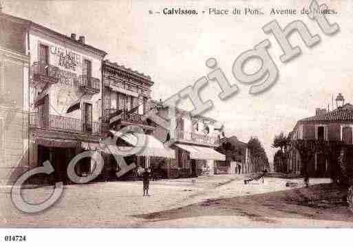 Ville de CALVISSON, carte postale ancienne