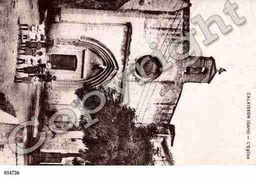 Ville de CALVISSON, carte postale ancienne