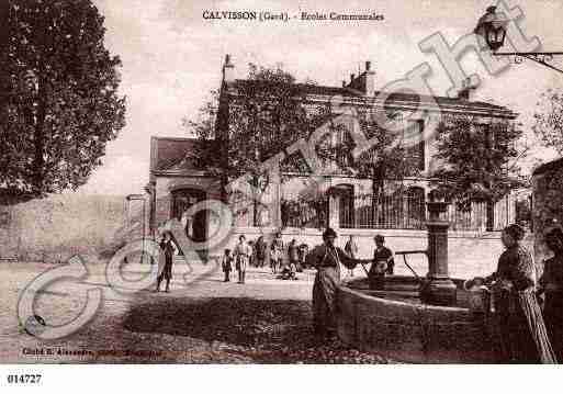 Ville de CALVISSON, carte postale ancienne