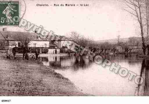 Ville de CHALETTESURLOING, carte postale ancienne