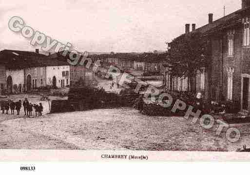 Ville de CHAMBREY, carte postale ancienne