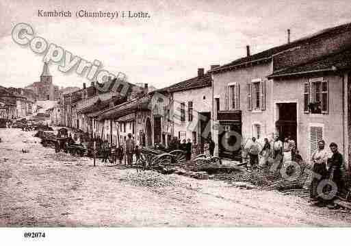 Ville de CHAMBREY, carte postale ancienne