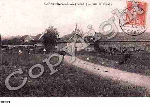 Ville de CHARTAINVILLIERS, carte postale ancienne