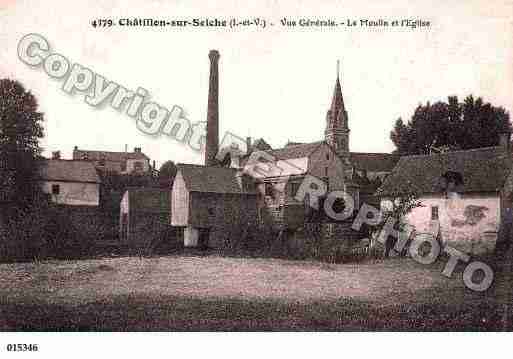 Ville de CHATILLONSURSEICHE, carte postale ancienne