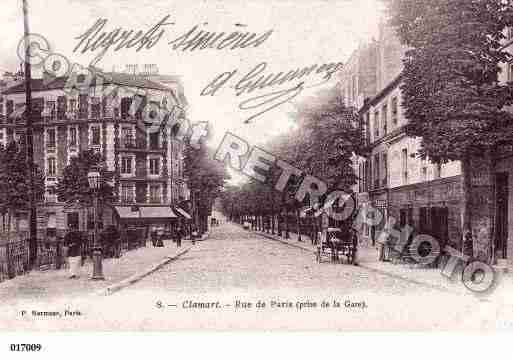 Ville de CLAMART, carte postale ancienne