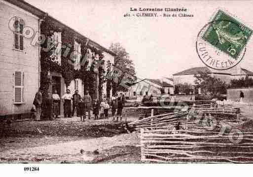 Ville de CLEMERY, carte postale ancienne