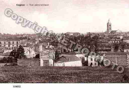 Ville de COGNAC, carte postale ancienne