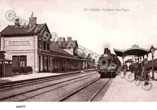 Ville de COSNESURLOIRE, carte postale ancienne