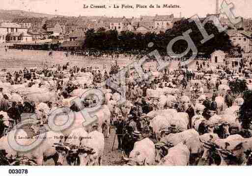 Ville de CREUSOT(LE), carte postale ancienne