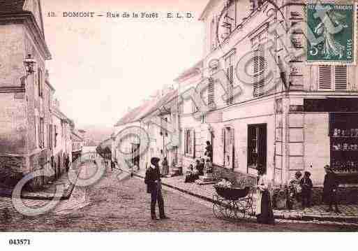 Ville de DOMONT, carte postale ancienne