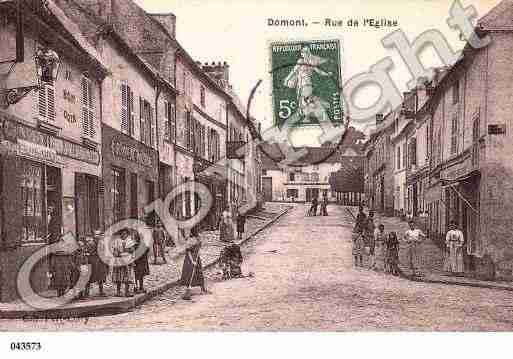 Ville de DOMONT, carte postale ancienne