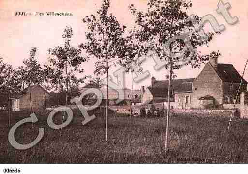 Ville de DOUY, carte postale ancienne