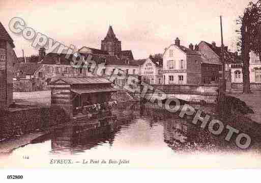 Ville de EVREUX, carte postale ancienne