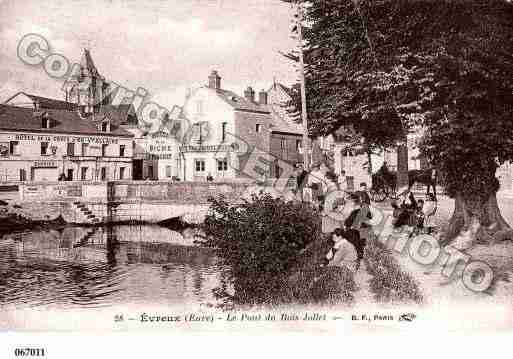 Ville de EVREUX, carte postale ancienne