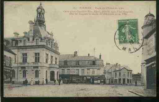 Ville de FISMES, carte postale ancienne
