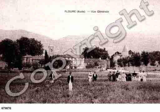 Ville de FLOURE, carte postale ancienne