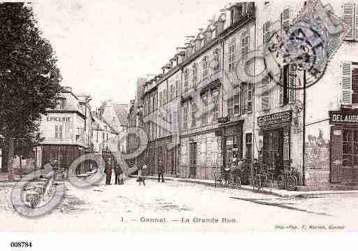 Ville de GANNAT, carte postale ancienne