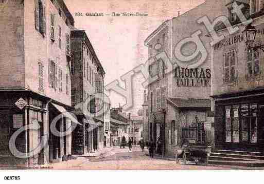 Ville de GANNAT, carte postale ancienne