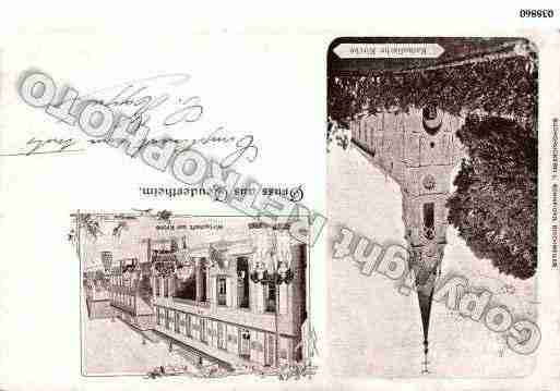 Ville de GEUDERTHEIM, carte postale ancienne