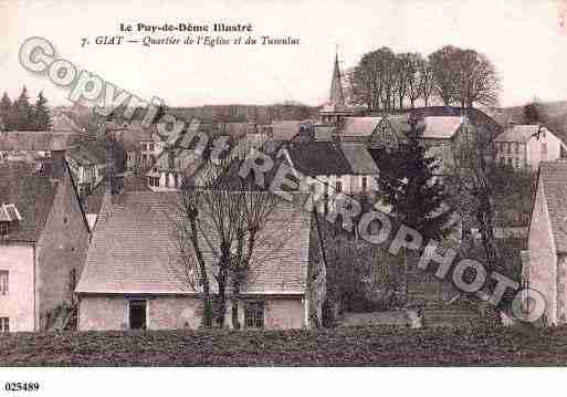 Ville de GIAT, carte postale ancienne