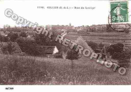 Ville de GILLES, carte postale ancienne