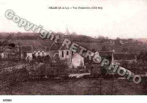 Ville de GILLES, carte postale ancienne