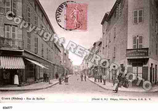 Ville de GIVORS, carte postale ancienne