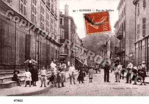 Ville de GIVORS, carte postale ancienne