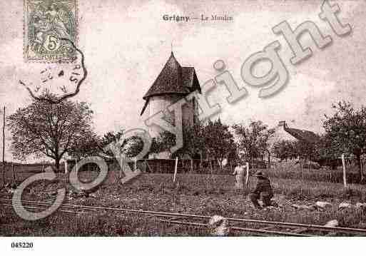 Ville de GRIGNY, carte postale ancienne