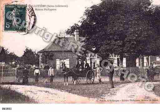 Ville de HALLOTIERE, carte postale ancienne