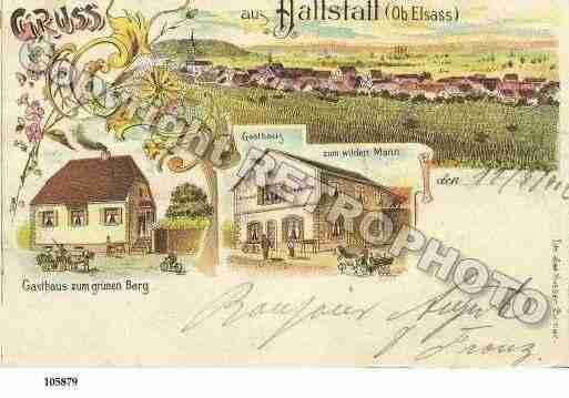 Ville de HATTSTATT, carte postale ancienne