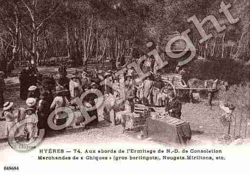 Ville de HYERES, carte postale ancienne