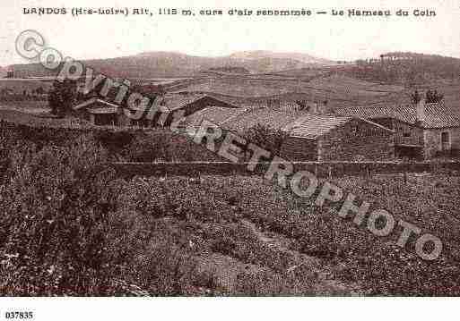 Ville de LANDOS, carte postale ancienne